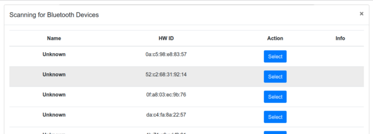 Wizard Probe Bluetooth Scan
